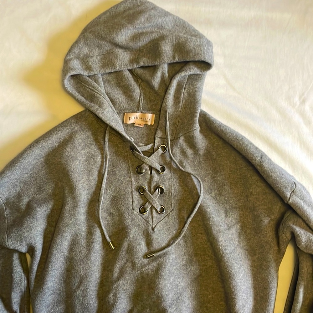 Philosophy tie sweatshirt